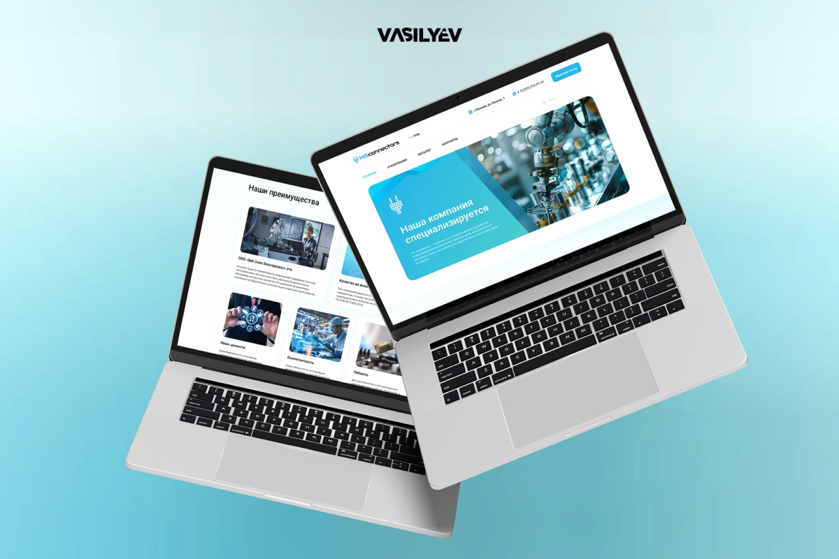 Дизайн сайта для компании по производству радиоэлектронных компонентов